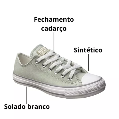 Tênis All Star Unissex Pistache Cadarço 