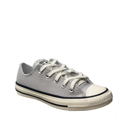 Tênis All Star Unissex Prata Opaca Cadarço 