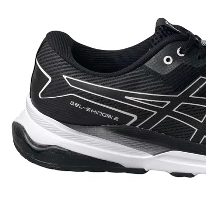 Tênis Asics Masculino Black Gel Shinob2 Cadarço 