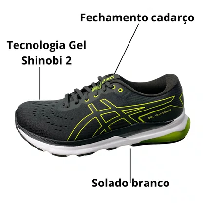 Tênis Asics Masculino Gel Shinobi 2 Preto 
