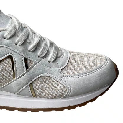 Tênis Beira Rio Feminino Multi Branco Cadarço 