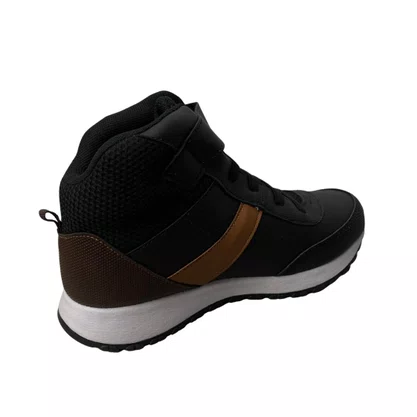 Tênis Boot Jet Kids Infantil Preto Calce Fácil 