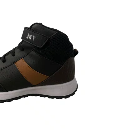 Tênis Boot Jet Kids Infantil Preto Calce Fácil 