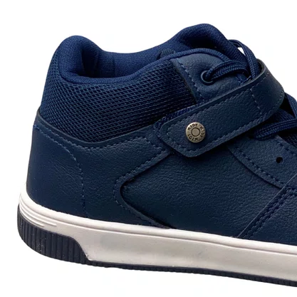 Tênis Boot Kidy Infantil Masculino Marinho Cadarço 