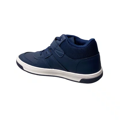 Tênis Boot Kidy Infantil Masculino Marinho Cadarço 