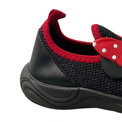 Tênis Carinha De Nene Infantil Feminino Preto Minnie 