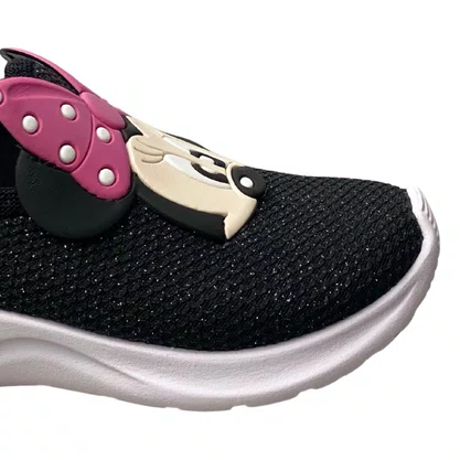 Tênis Carinha De Nene Infantil Feminino Preto Minnie 
