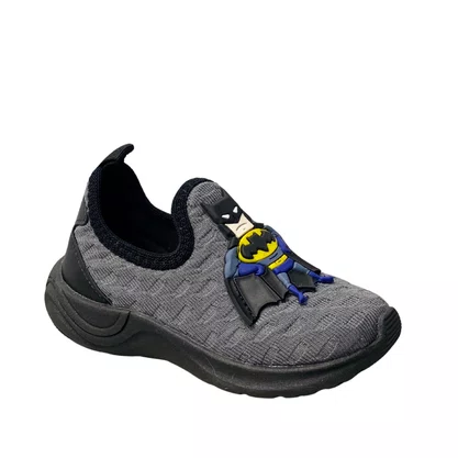 Tênis Carinha De Nene Infantil Masculino Chumbo Calce Fácil  