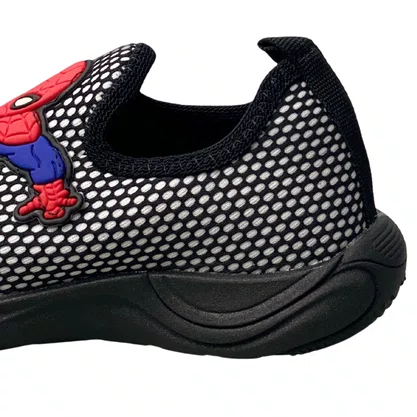Tênis Carinha De Nene Infantil Masculino Preto Calce Fácil  