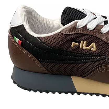 Tênis Fila Masculino Marrom Euro Jogger Sport II Cadarço 