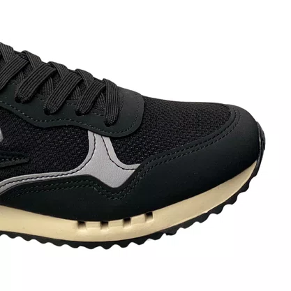 Tênis Fila Masculino Preto Euro Jogger Sport II Cadarço 