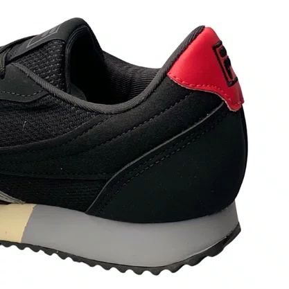 Tênis Fila Masculino Preto Euro Jogger Sport II Cadarço 