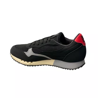 Tênis Fila Masculino Preto Euro Jogger Sport II Cadarço 