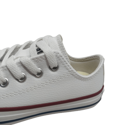 Tênis Infantil Converse All Star Chuck Taylor Branco Couro
