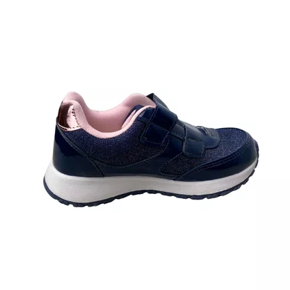 Tênis Jet Kids Feminino Infantil Azul Marinho Glitter 