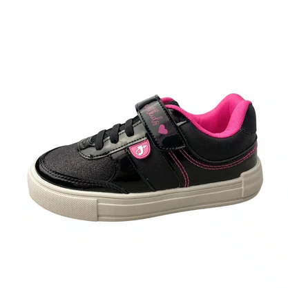 Tênis Jet Kids Feminino Infantil Preto Glitter 