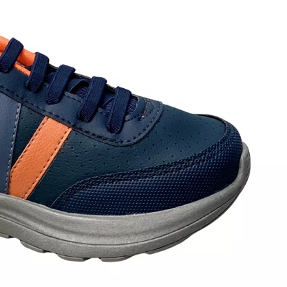 Tênis Jet Kids Infantil Masculino Marinho Calce Fácil 