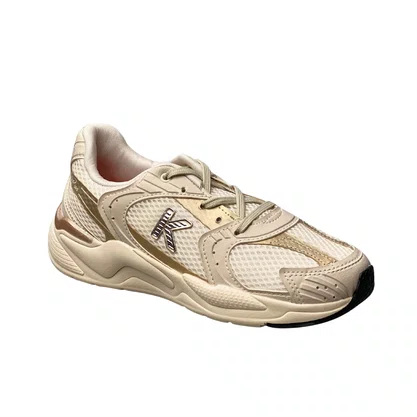 Tênis Kidy Infanil Feminino Marfim Cadarço