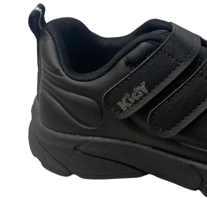 Tênis Kidy Infantil Masculino Preto Calce Fácil 