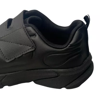Tênis Kidy Infantil Masculino Preto Calce Fácil 