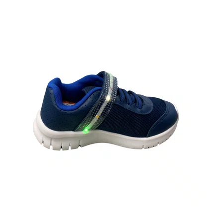 Tênis Kidy Masculino Infantil Marinho Luzes Led 