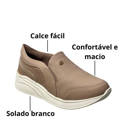 Tênis Kolosh Feminino Capuccino Calce Fácil 