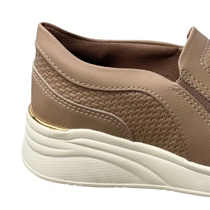 Tênis Kolosh Feminino Capuccino Calce Fácil 