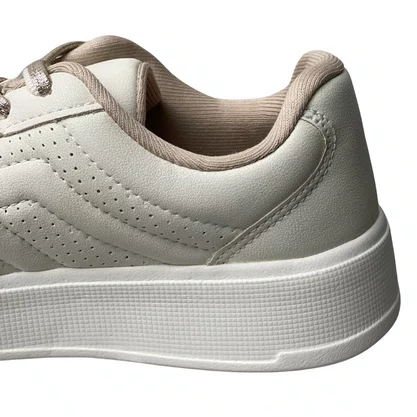 Tênis Kolosh Feminino Cream Cadarço 