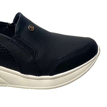 Tênis Kolosh Feminino Preto Calca Fácil 