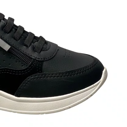 Tênis Kolosh Feminino Preto Calce Fácil