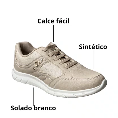 Tênis Kolosh Feminino Tule Calce Fácil 