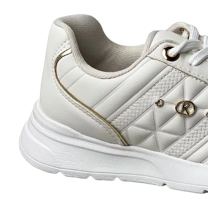 Tênis Kolosh Feminino White Cadarço 