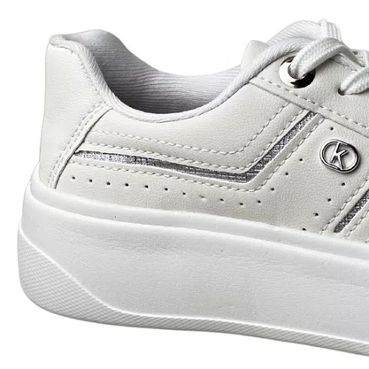 Tênis Kolosh Feminino White Cadarço 