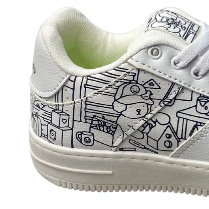 Tênis Mini Pé Infantil Goods Unissex Branco Acompanha Brinde 