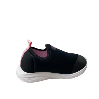 Tênis Mini Sua Cia Feminino Infantil Preto Calce Fácil 