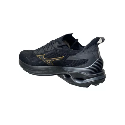 Tênis Mizuno Masculino Preto Wave Mirai7 Cadarço