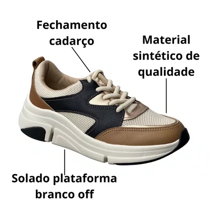 Tênis Modare Feminino Branco Off Cadarço 