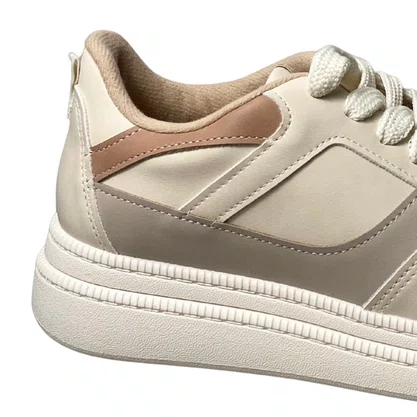 Tênis Moleca Feminino Branco Off Cadarço 