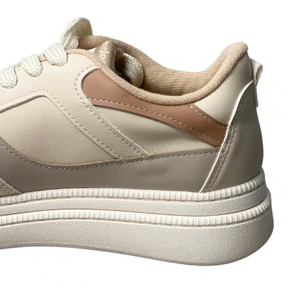 Tênis Moleca Feminino Branco Off Cadarço 