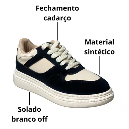 Tênis Moleca Feminino Branco Off Cadarço 