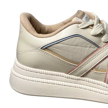 Tênis Moleca Feminino Branco Off Cadarço 