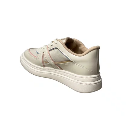 Tênis Moleca Feminino Branco Off Cadarço 