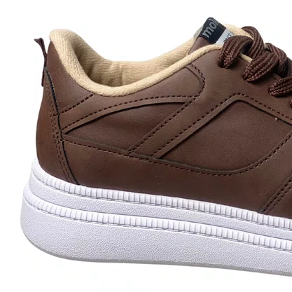 Tênis Moleca Feminino Chocolate Cadarço