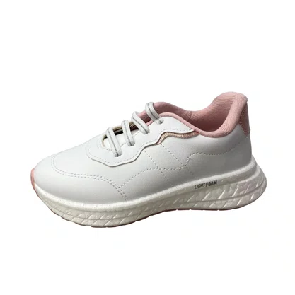 Tênis Molekinha feminino Infantil Branco Calce Fácil 