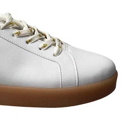 Tênis Molekinha Infantil Feminino Branco Cadarço 