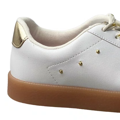 Tênis Molekinha Infantil Feminino Branco Cadarço 