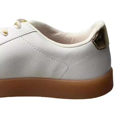 Tênis Molekinha Infantil Feminino Branco Cadarço 