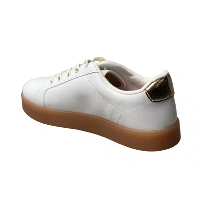 Tênis Molekinha Infantil Feminino Branco Cadarço 