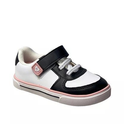 Tênis Molekinha Infantil Feminino Branco Calce Fácil