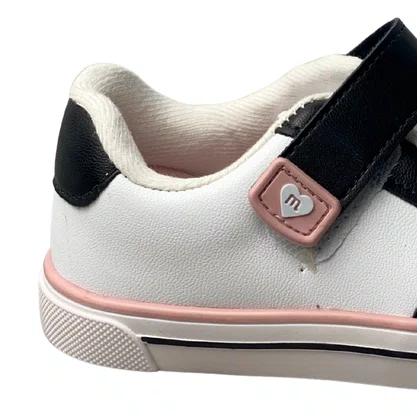 Tênis Molekinha Infantil Feminino Branco Calce Fácil 